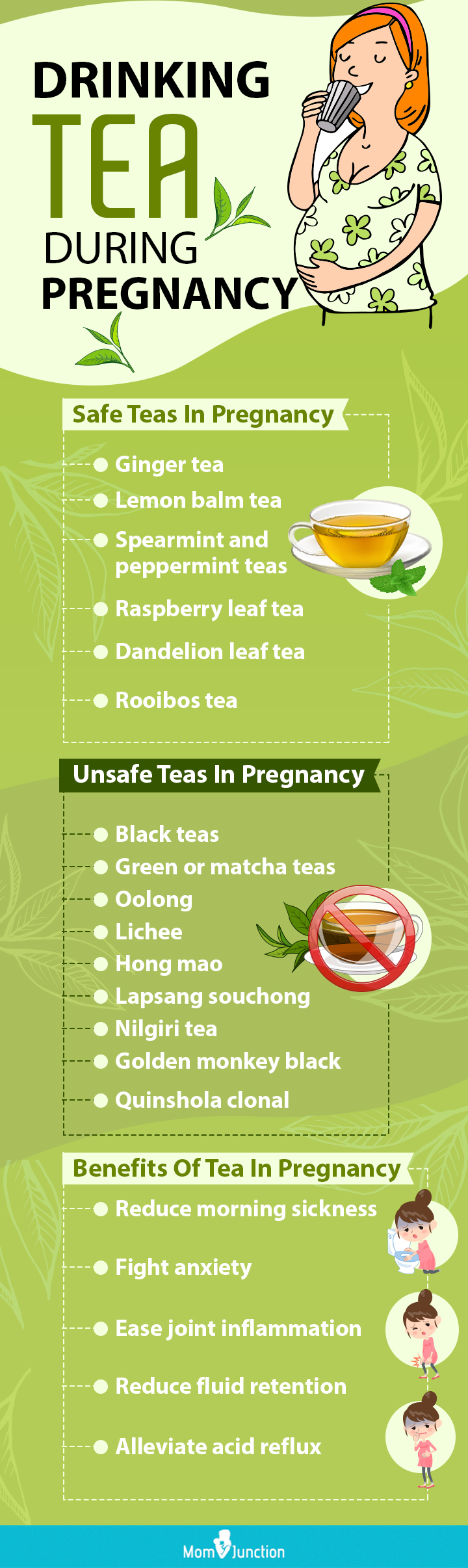 怀孕期间不安全的茶(信息图)