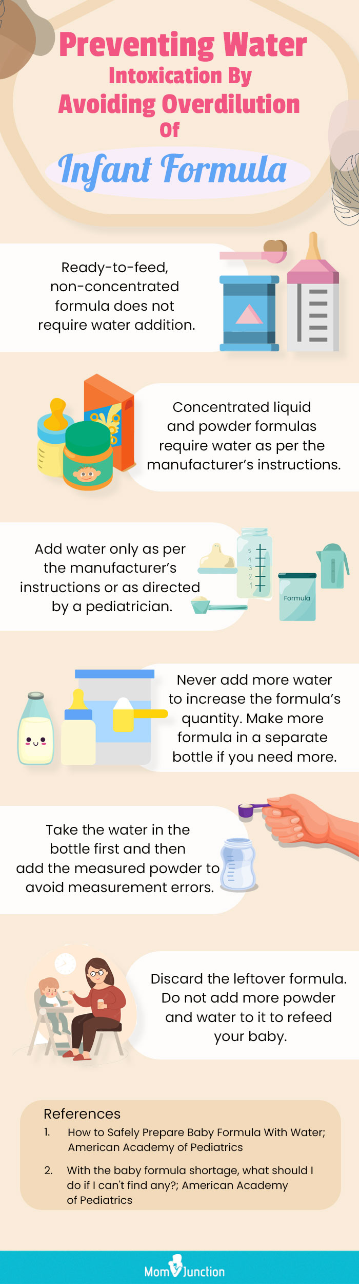 避免婴儿配方奶粉过度稀释，防止水中毒(信息图)