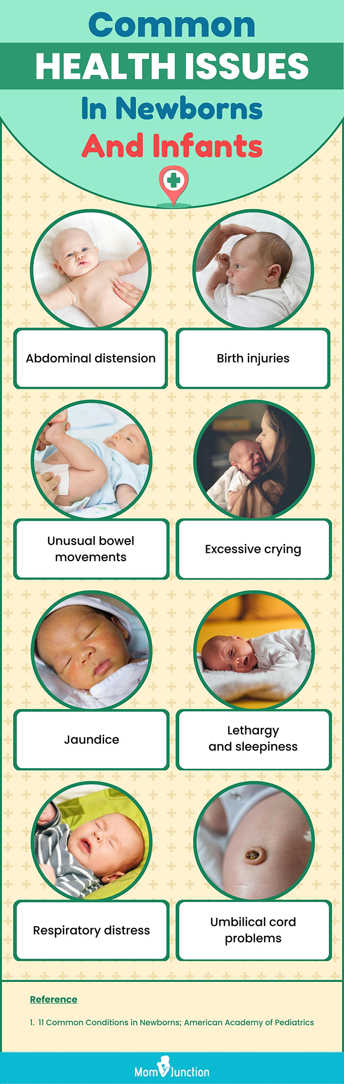 新生儿和婴儿的常见健康问题(信息图)
