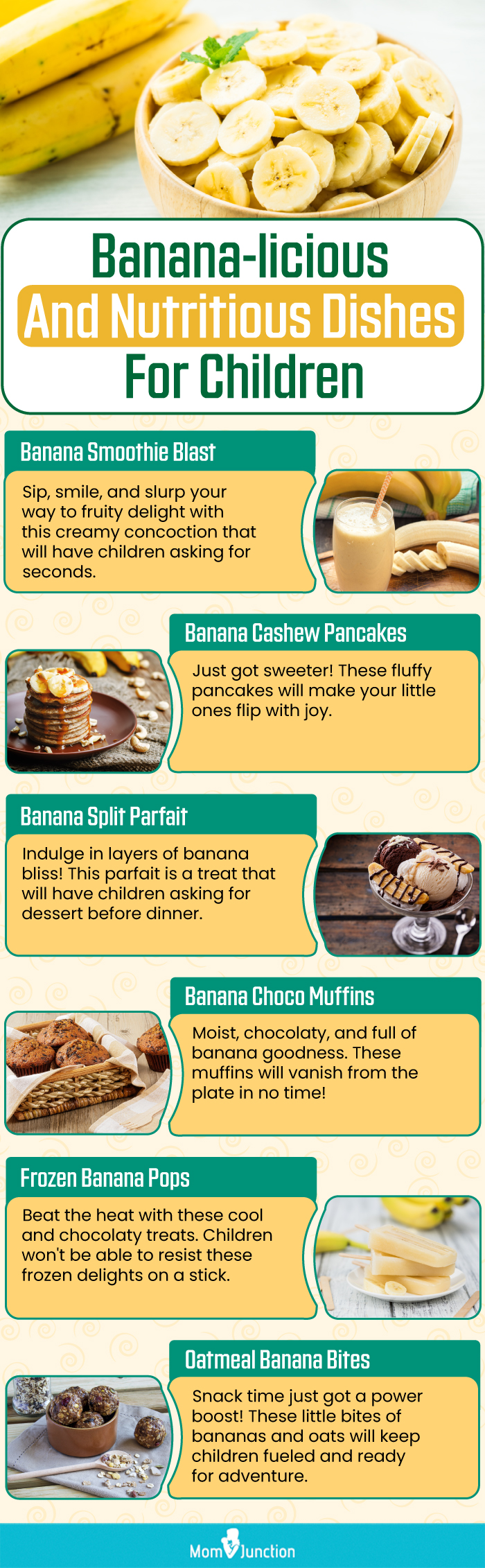 香蕉美味又营养的儿童菜肴(信息图)
