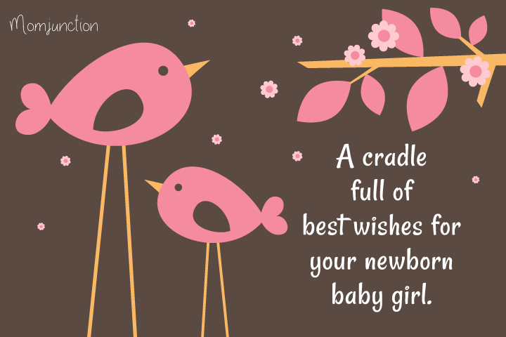 Baby shower quote for a girl