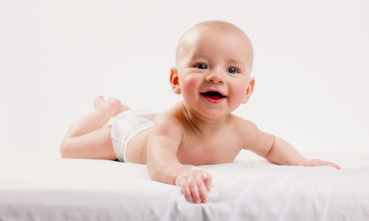 Cute boy smiling baby picture