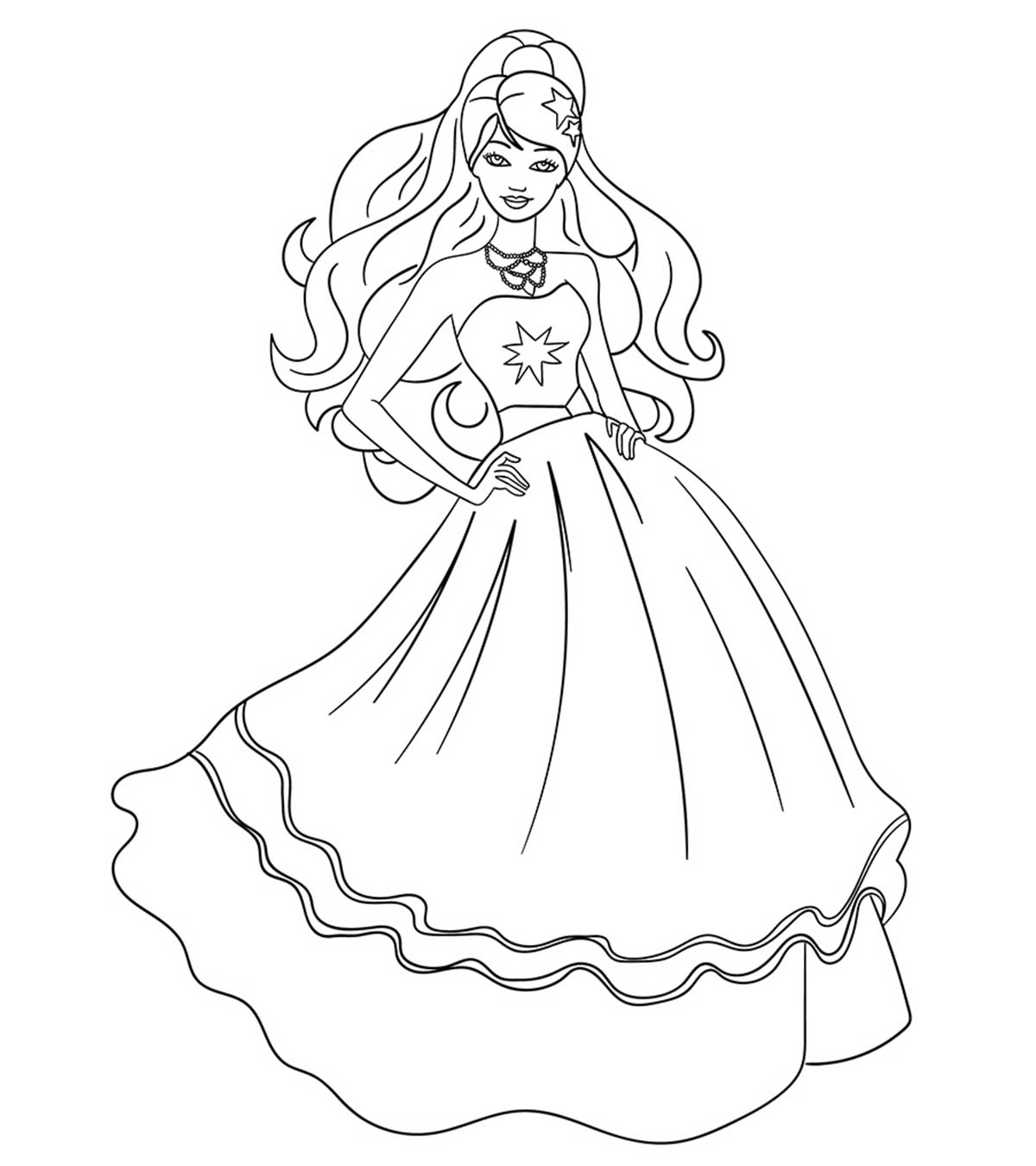 50 Beautiful Barbie Coloring Pages Your Kids Will Love