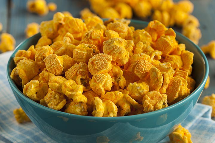 Cheesy popcorn fun finger foods for kids