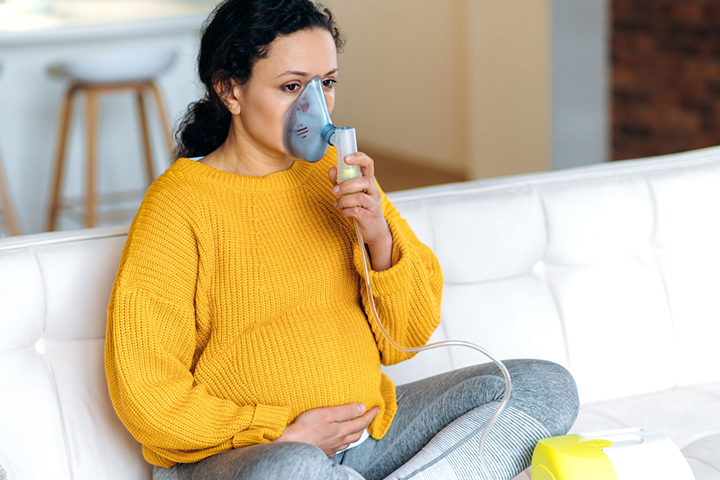 A nebulizer may be suggested for treating pneumonia during pregnancy