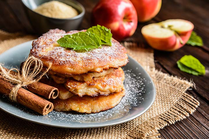 Apple pancake puree for baby