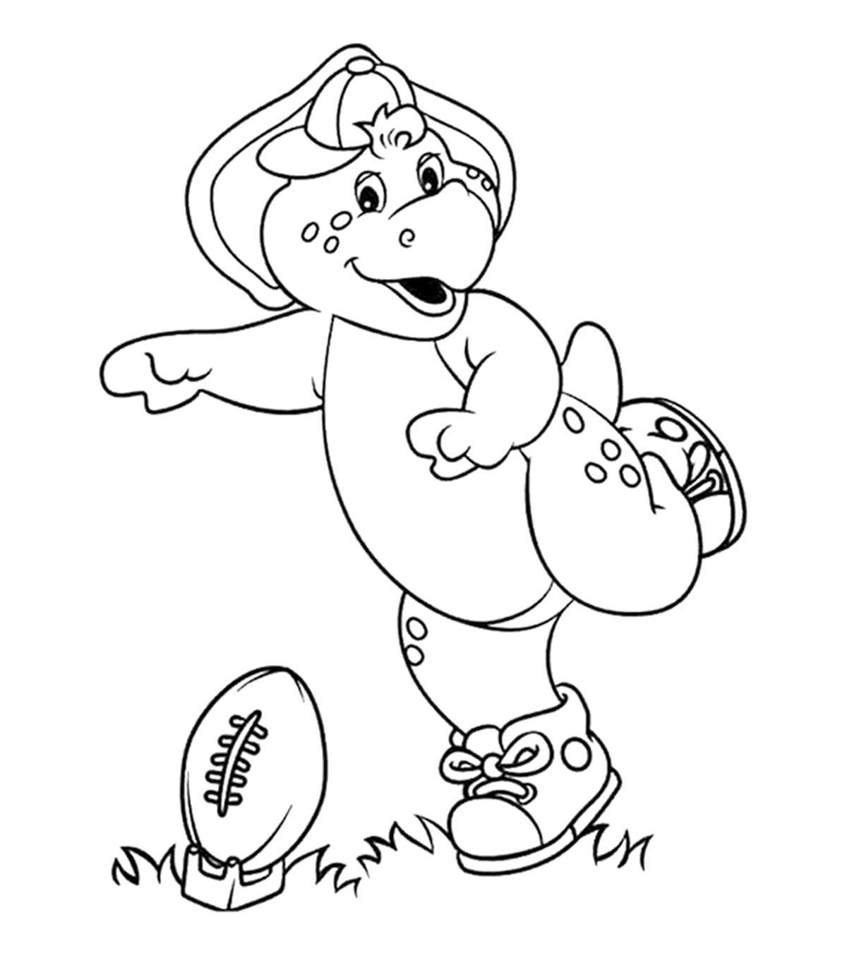 10 Cute Barney Coloring Pages For Your Little Ones