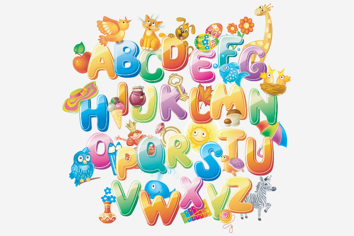 Alphabet learning, interesting activities for kids