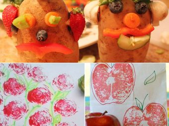 4 Interesting Fruits & Vegetables Craft Ideas For Kids