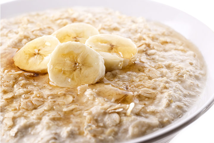 Banana oats porridge oats recipe for babies