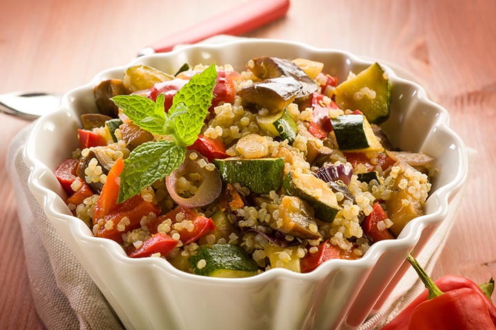 Sweet and savory vegetable quinoa recipe for babies