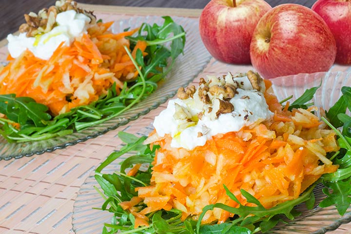 Carrot and apple salad recipe for kids
