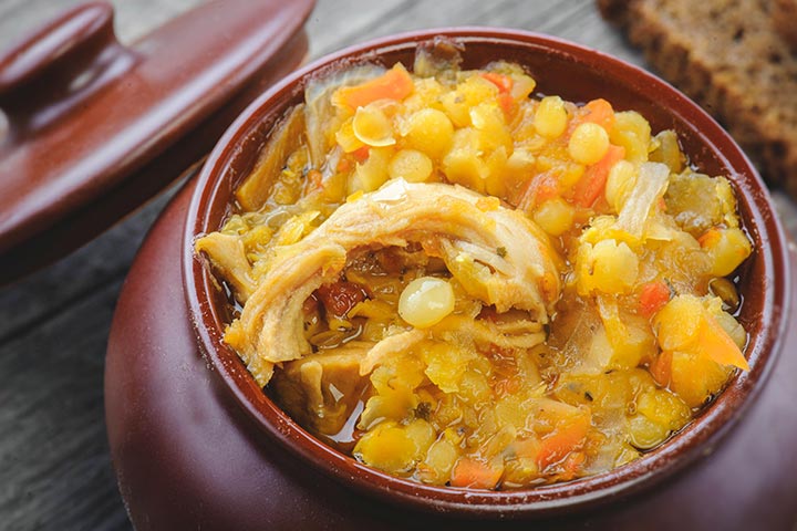 Chicken lentil and barley soup recipe for kids