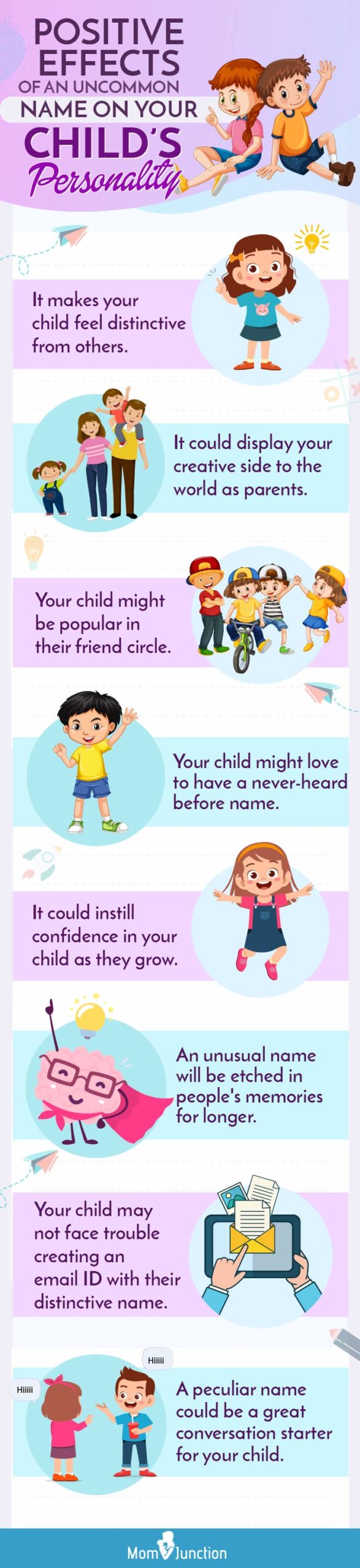 positive effects of an uncommon name on your child’s personality (infographic)