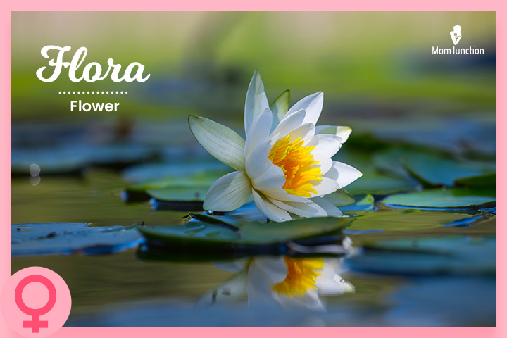 Flora is the Roman goddess of flowers.