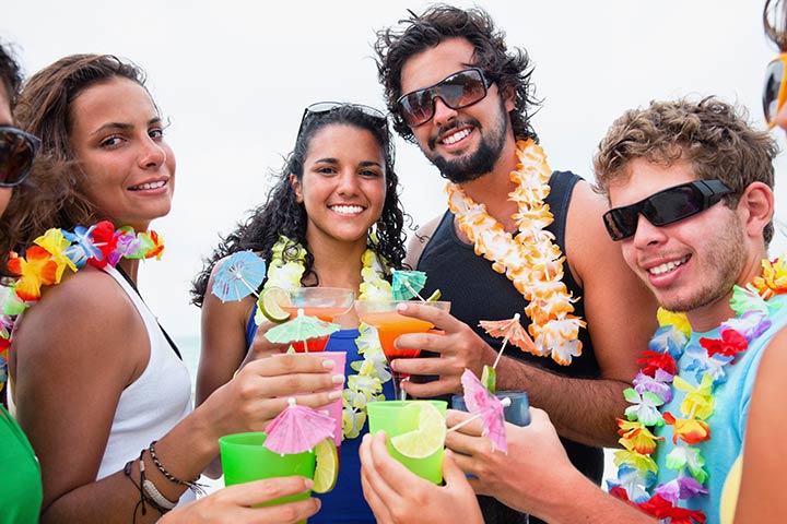 Hawaiian theme party, teen birthday party ideas
