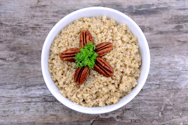 Delicious Pecan-Quinoa Bowl recipe for toddlers