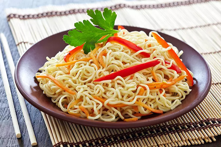 Two-minute style noodles recipe for kids