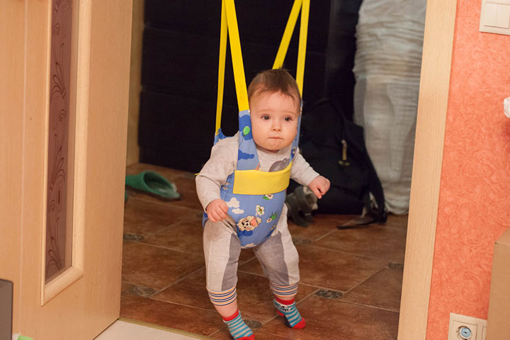 Baby jumpers that attach to a door frame
