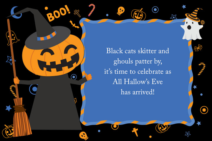 All Hallows Eve Halloween poem for kids