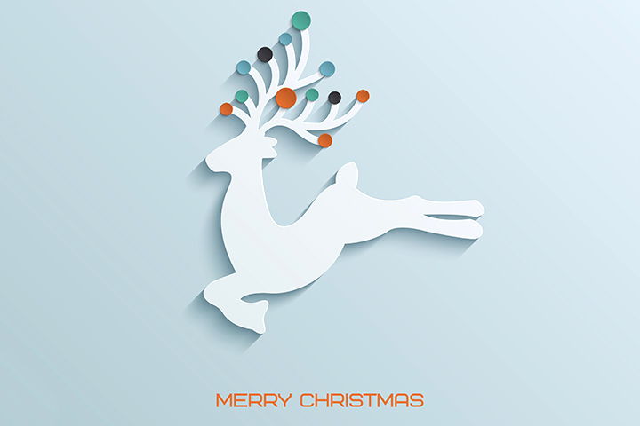 Reindeer Christmas card ideas for kids