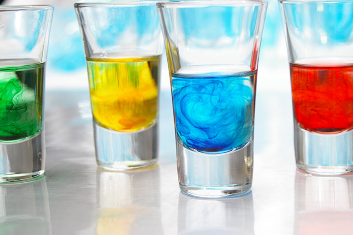 Color play science experiment for kids
