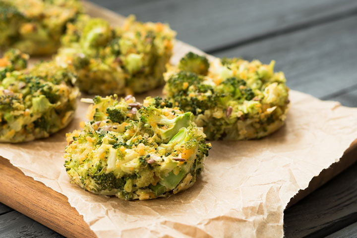 Broccoli cheese bites, high protein snacks for kids