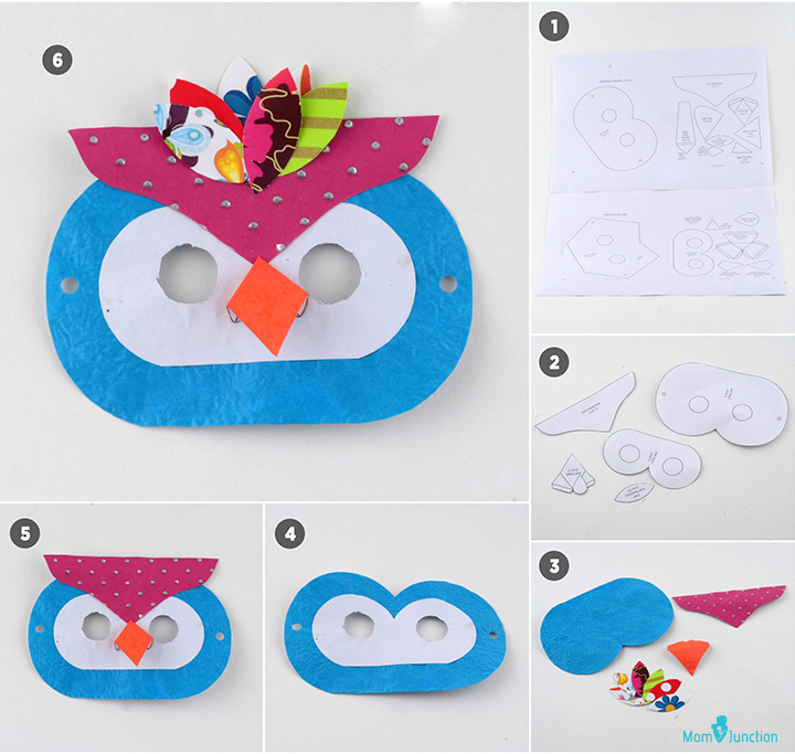 猫头鹰paper animal crafts for kids