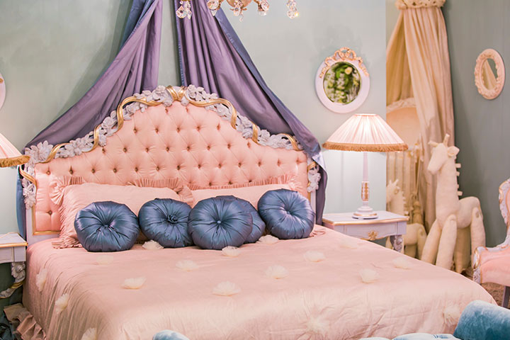 Princess themed baby girl room idea