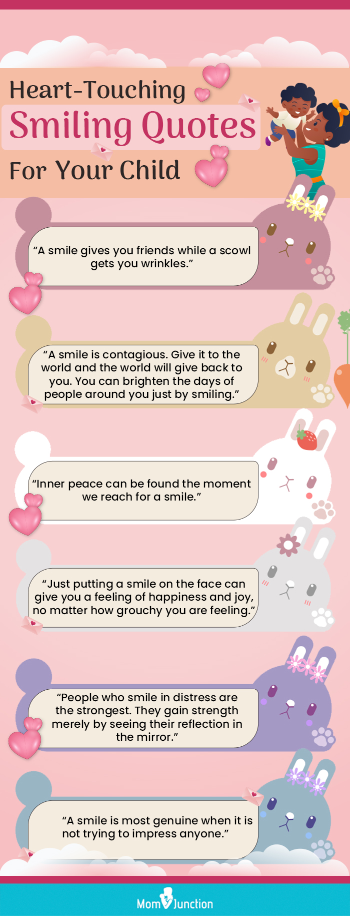 heart touching smiling quotes for your child (infographic)