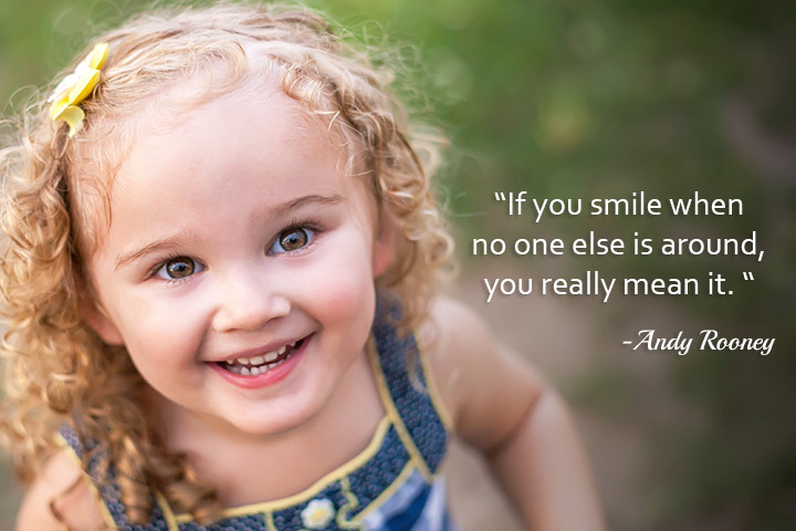 You really mean it, smile quote for children