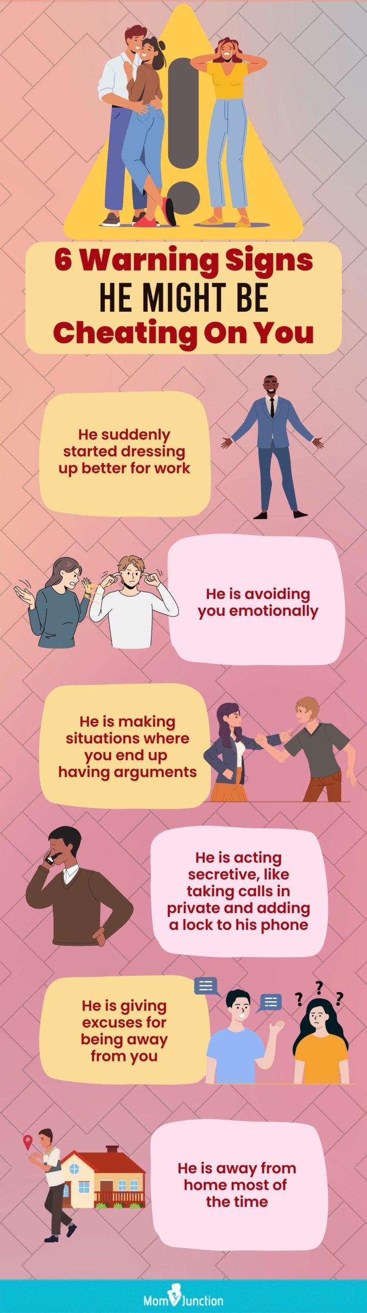 6 warning signs he might be cheating on you (infographic)