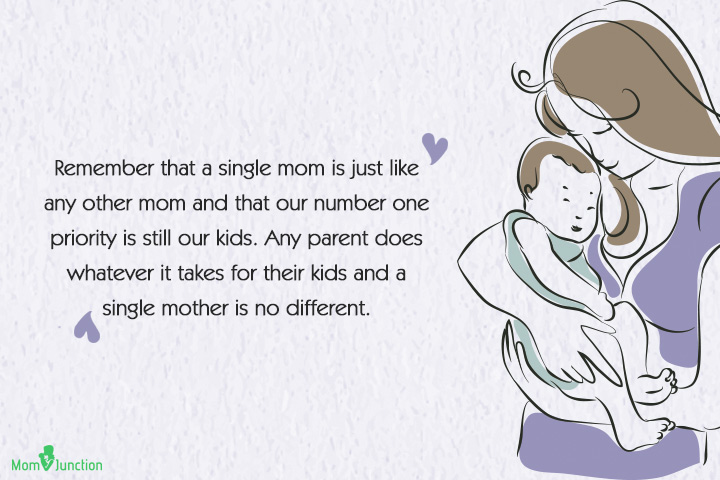 单身母亲is just like any other mom, single moms quote