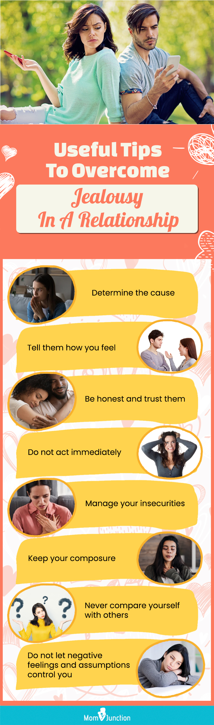 useful tips to overcome jealousy in a relationship (infographic)