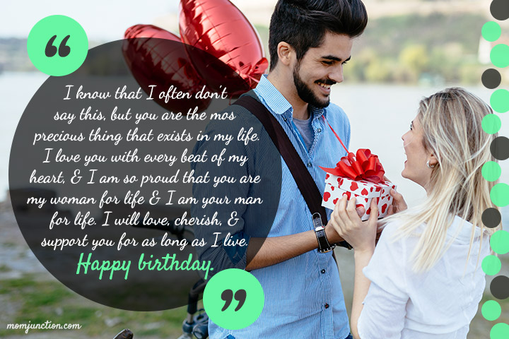 You are the most precious thing birthday wishes for wife