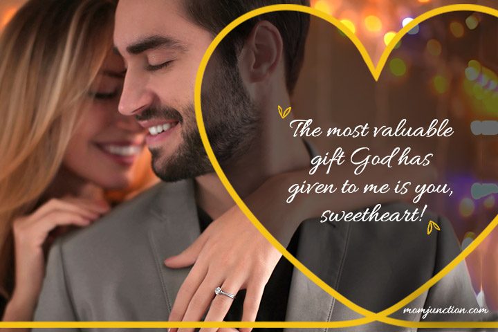 The most valuable gift god has given to me, love quotes for husband