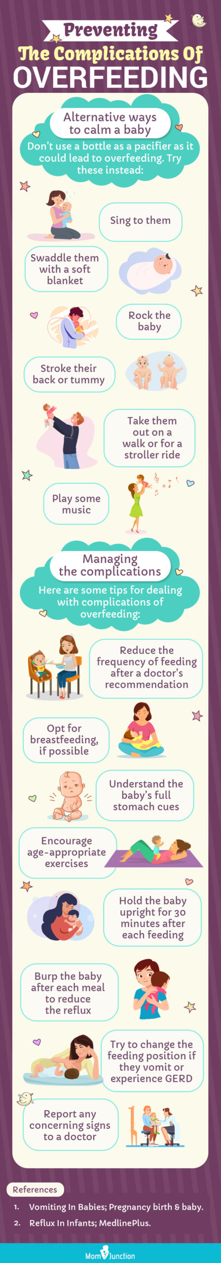 preventing the complication of overfeeding (infographic)