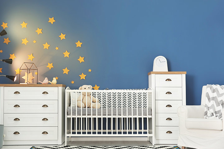 Blue baby boy nursery room ideas