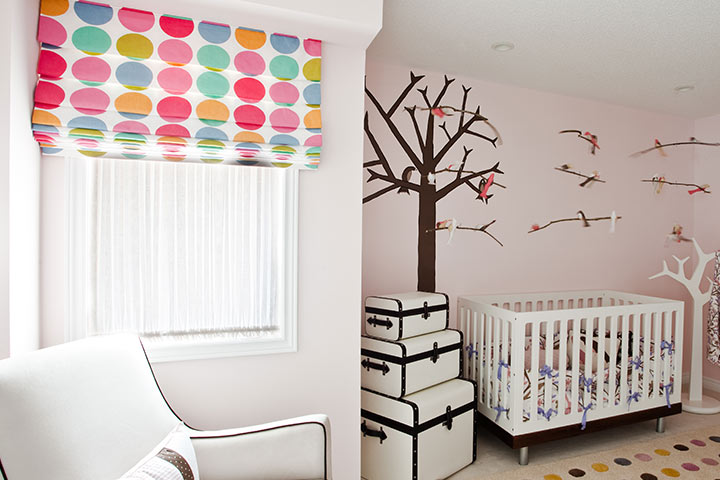 Modern forest theme baby boy nursery room ideas