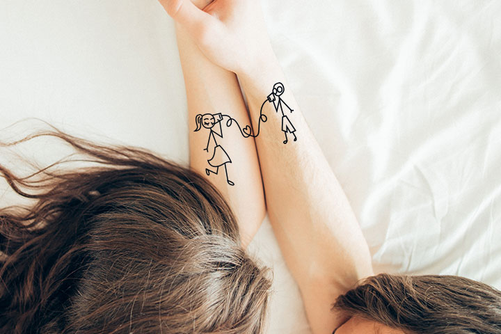 Connecting tattoos for couples