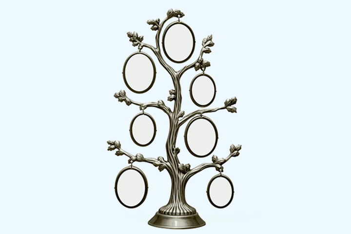 Metal frame family tree, family tree idea