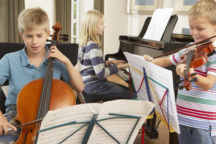 Playing instruments as a hobby for kids