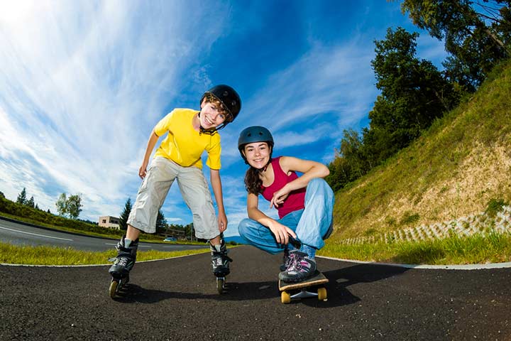 Skateboarding as a hobby for kids