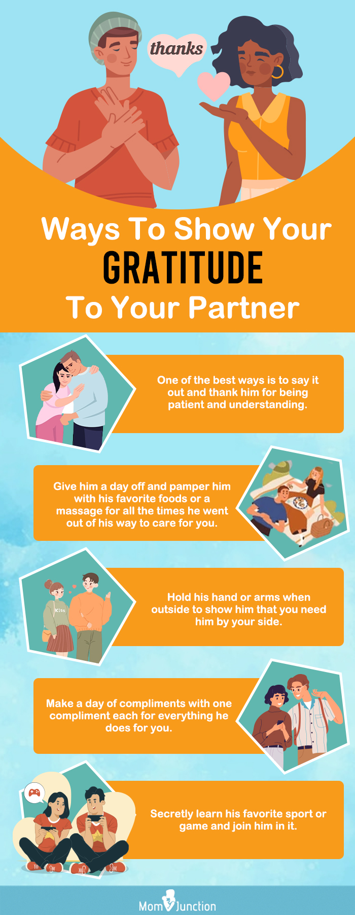 ways to show your gratitude to your partner (infographic)