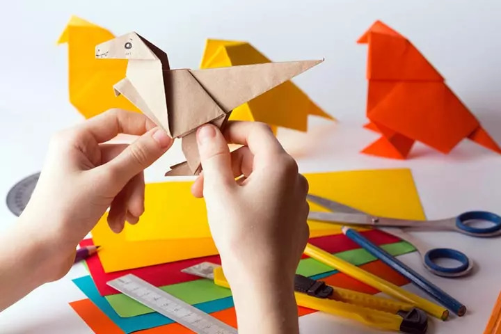 Cardboard dinosaur crafts for kids