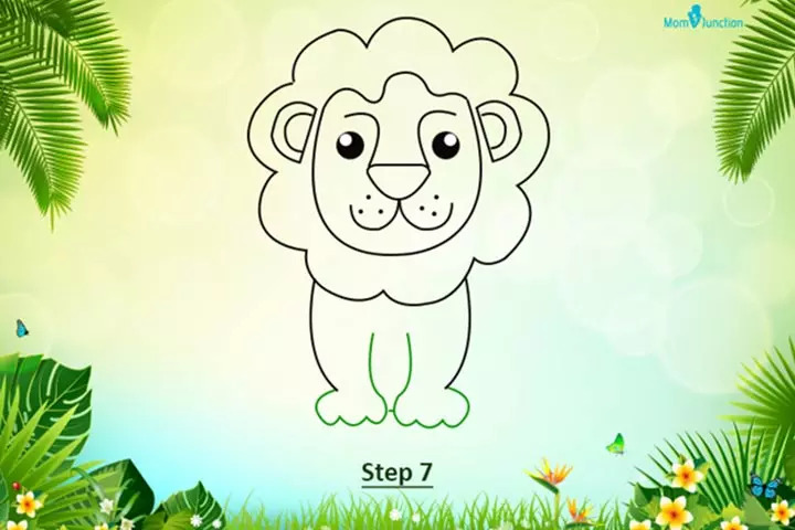 Method 2 step 7 how to draw a lion