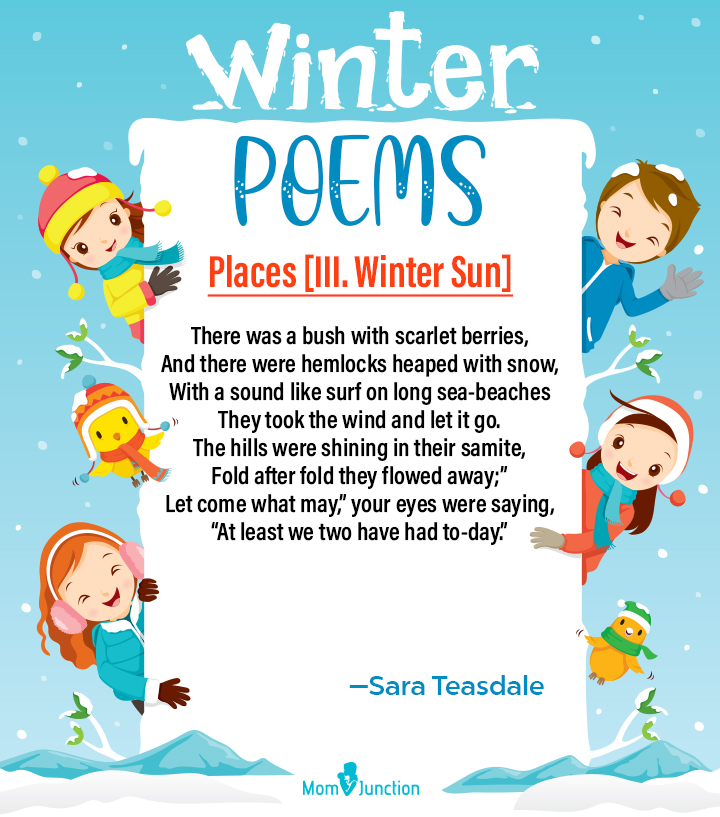 Places III.Winter Sun winter poem for kids