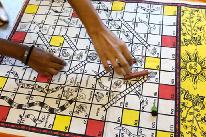 Moksha Patam, traditional Indian game for kids