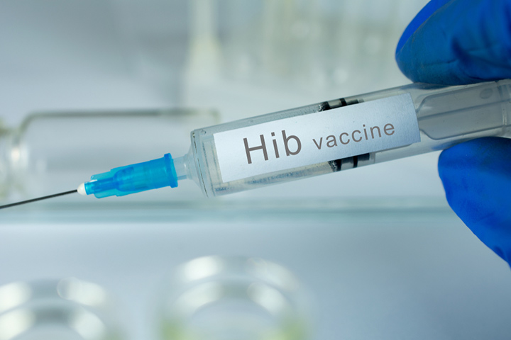 Hib vaccine is in a routine childhood vaccine program