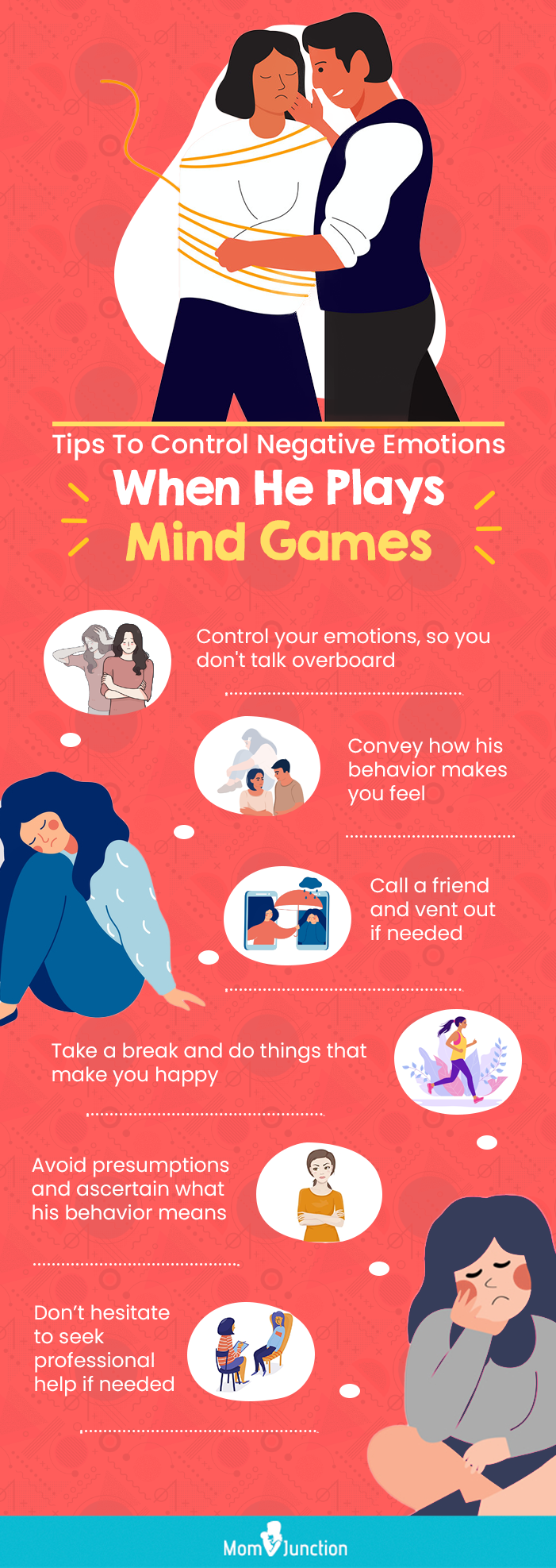 tips to stay calm when your guy plays mind games (infographic)